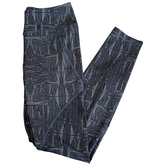 PATAGONIA Women's Centered Tights Blue Gray Geometric Yoga Pants Hiking Size S‎ - Picture 13 of 13